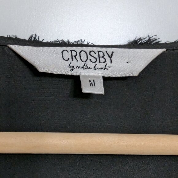 Crosby by Mollie Burch Ramey Black Dress Textured LBD like New - Picture 2 of 9